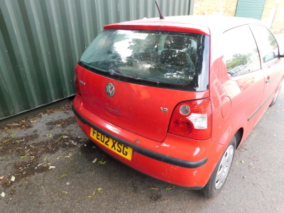 A VW Polo E 1.2, Registration FE02 XSG, first registered 19/03/2002, three door hatchback, petrol, 1198cc, 44,698 recorded mileage,  no MOT (expired 10/04/19), V5 present, red. Upon instructions of Solicitors Acting for Court of Protection. - 3