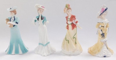 A set of sixteen Coalport porcelain ladies, for Compton & Woodhouse, comprising Lady Florence., Helena., Grace., May., Clara., Emily., Sarah., Catherine., Lydia., Phoebe., Eliza., Evelyn., Lillian., Louise., Frances., and Rose. - 7