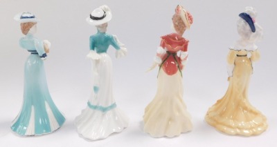 A set of sixteen Coalport porcelain ladies, for Compton & Woodhouse, comprising Lady Florence., Helena., Grace., May., Clara., Emily., Sarah., Catherine., Lydia., Phoebe., Eliza., Evelyn., Lillian., Louise., Frances., and Rose. - 8