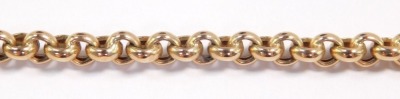 A 9ct gold belcher link neck chain, on a boltering clasp, 20.0g. - 2