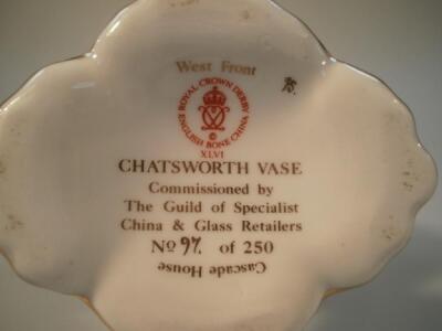 A Royal Crown Derby 'Chatsworth vase' - 2
