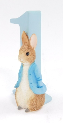 A Border Fine Arts Beatrix Potter figure modeled as Sweet Peter, Number Figurine, No 1, c2006, A6214, boxed. - 3