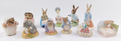 A selection of Beatrix Potter figures by Royal Albert, including Peter Rabbit, Mrs Rabbit and Bunnies, Mrs Tiggywinkle, etc. (11) - 2