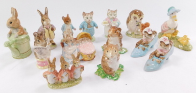 A selection of Beatrix Potter figures by Royal Albert, including The Old Woman That Lived In A Shoe, Hunca Munca, Timmy Willie, etc. (14) - 5