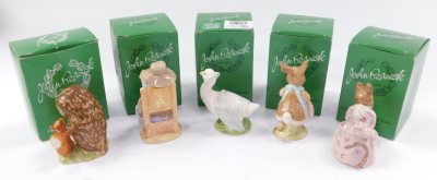 Five John Beswick figures, including Rebecca Puddleduck, Mrs Flopsy Bunny, etc. (5) - 4