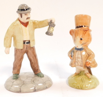 Two Beswick Beatrix Potter figures, modeled as Farmer Potatoes and Amiable Guinea Pig, boxed. - 2