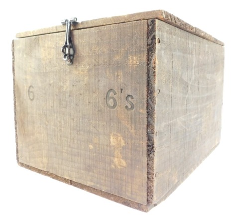 An Anglo Jellied Veal crate, 24.5cm high, 29cm wide, 33.5cm deep.