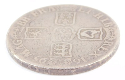 A William III silver crown 1695. - 4