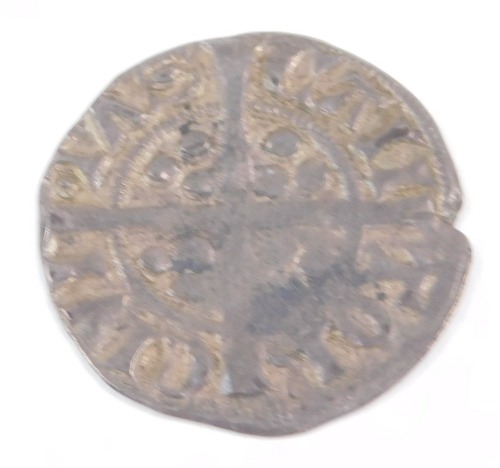 An Edward I Canterbury penny.