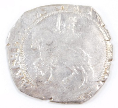 A Charles I silver half crown.