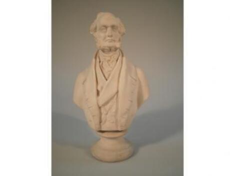 A Copeland Parian bust of Lord George Bentinck