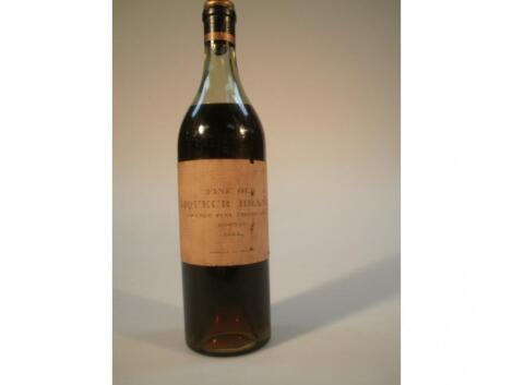 A bottle of 'Fine Old Liqueur Brandy