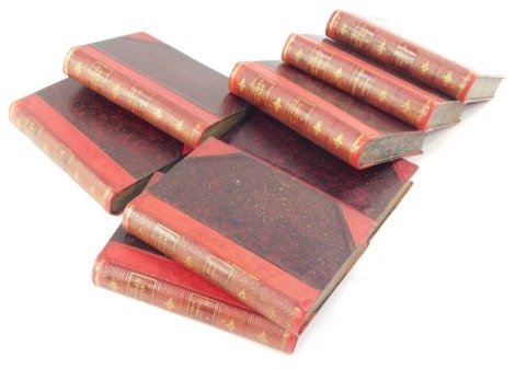 Scott (Sir Walter, Bt.). The Waverley Novels, 48 vols, illustrated edition, gilt tooled half cloth with marbled boards, presented to The Revd John Campbell, by the congregation of St James Parish church Kirkcaldy, 23rd April 1902, published by Adam and Ch