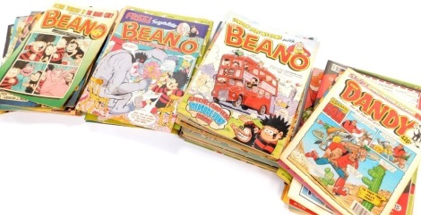 The Beano and Dandy comics, circa 1990's/2000's. (a quantity)