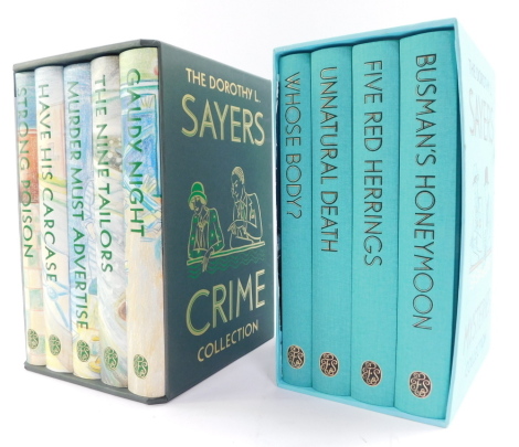 Folio Society. Sayers (Dorothy). Crime Collection and Mysteries Collection, uniform bound sets, in slip cases.