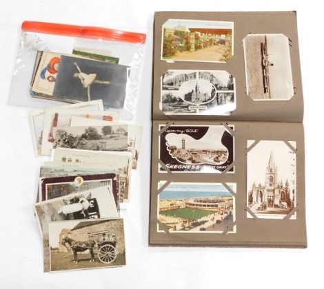 Early 20thC and later postcards, various locations to include Canada, some amusing examples, greetings cards, cards involving animals, etc. (a quantity)