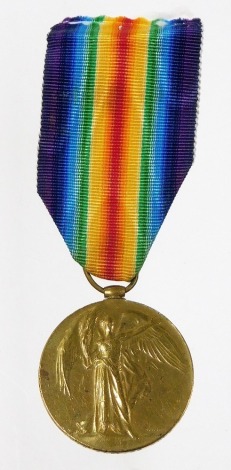 WWI Victory medal, inscribed to 1591 DVR EID WALI 29 mule corps.