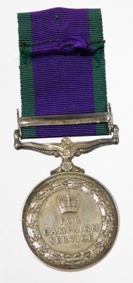 An Elizabeth II General Service medal (1962) with Northern Island clasp, inscribed to 24283956 CFN R.G. Fordike. REME. - 2