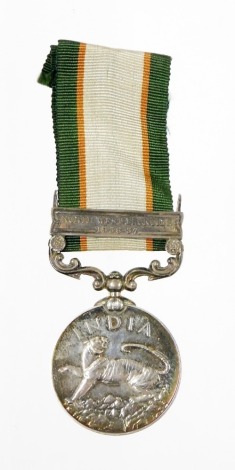 An India General Service Medal 1936-39, with stamp for North West Frontier 19369-37, inscribed to A-12246 Sepoy Allah Dadi H.C.