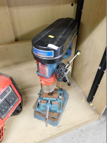 A Draper modern D13-5A pillar drill and clamp.