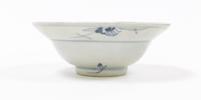 A treasure of Tek Sing Chinese porcelain rabbit design bowl, with Nagel auctions Tek Sing Treasures label, and certificate of authenticity numbered 94169, early 19thC, 6cm high, 16.5cm wide. - 3