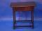 An 18thC and later oak side table with frieze drawer