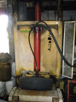 An Autodrain hydraulic press. - 3