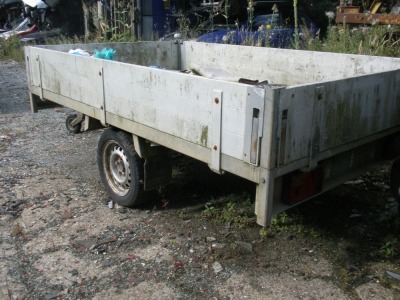 An Ansemms single axle trailer, with four drop sides. - 2