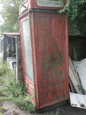 A Lion Foundry red telephone box. (AF) - 2