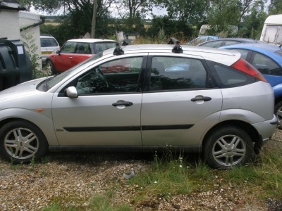 A group of three scrap vehicles, Subaru, registration K350 KNN, Ford Focus, registration AY02 BCF, Jeep Cherokee. - 5