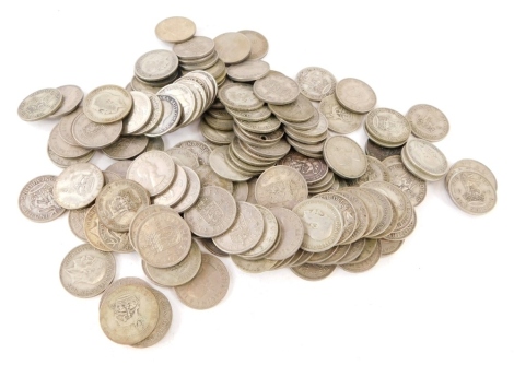 A large quantity of shillings, to include some silver.