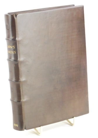 Bilson (Thomas). THE EFFECT OF CERTAINE SERMONS TOUCHING UPON THE FULL REDEMPTION OF MANKIND historiated initials and vignettes, printed in black letter, single column, contemporary ink ownership signature of James Wace on title, modern calf, tooled in bl