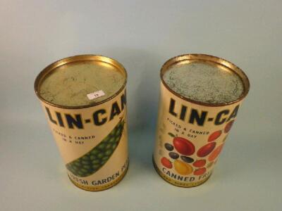 Two advertising tins, one in the form of a tin of fresh garden - 2