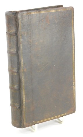 Locke (John). AESOP'S FABLES, IN ENGLISH AND LATIN INTERLINEARLY, engraved plates, contemporary ink ownership inscription, contemporary calf, ruled in gilt, rebacked with original spine laid down, 8vo, A. Bettesworth, 1723