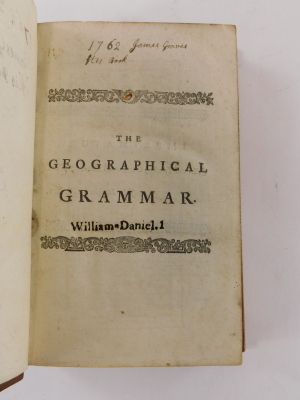 Gordon (Patrick) Senex (John, cartographer.) GEOGRAPHY ANATOMIZ'D OR THE GEOGRAPHICAL GRAMMAR... thirteenth edition, title in red and black, half-title, imprimatur leaf, ?17 folding engraved maps, contemporary ink and later ownership inscriptions on half- - 5