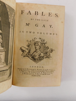 Gay (John). Fables 2 vol C. Hitch & L. Hawes, 1757 - 5