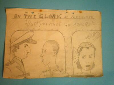 A World War II sketch book belonging to John Picken. A Japanese prisoner - 7