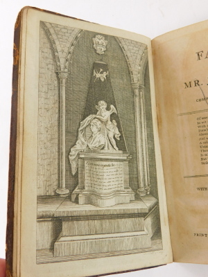 Bewick (Thomas, engraver) Local Printing.- Gay (John) FABLES, contemporary calf rubbed,York, 1797; .- THE LOOKING-GLASS FOR THE MIND, modern calf, J. Crowder, 1746, engravings by Bewick, 8vo (2) - 6