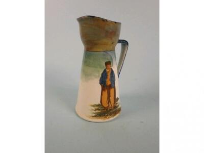 A Royal Doulton series ware jug decorated with a Dutchman