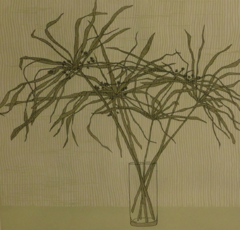 Tessa Beaver (1932-2002). Papyrus, artist signed etching, 62/150, 61cm x 50cm.