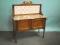 An Edwardian walnut washstand