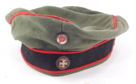 A German 'Pork Pie' type cap.