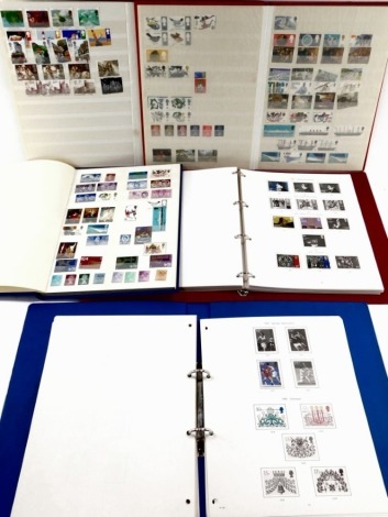 Philately. QV-EII, definitives and commemoratives, mint and used, in five albums.