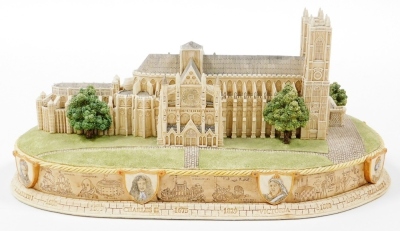 A Lilliput Lane Britain's Heritage Series Westminster Abbey model, code number 1,2285, dated 2000, with certificate, 30cm wide. - 2