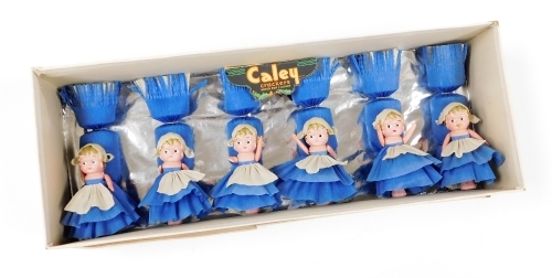 A cased set of six Caley crackers, boxed.