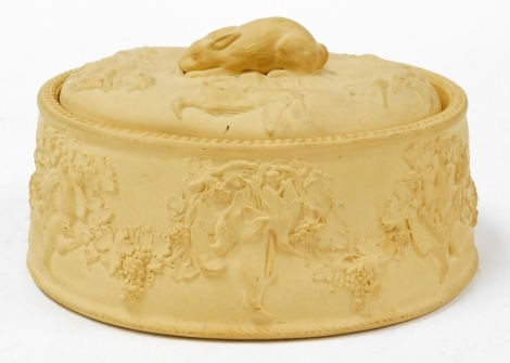 A 20thC Wedgwood game pie dish, with hare top, stamped Wedgwood, 18cm high, 25cm wide. (AF)