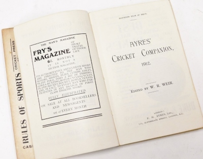 Cricketing Interest. Ayres cricket companion 1912, a Captain Matthew Flinders RN by Joseph Bryant first edition 1928, Ernest Scott The Life of Matthew Flinders, with portraits maps and facsimiles, and a Thompson's History of Boston and a The Hundred of Sk - 5