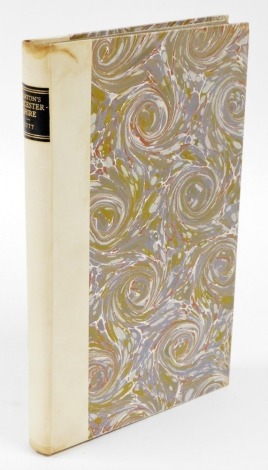 Burton (William Esq). The Description of Leicestershire Containing Matters of Antiquity, History, Armoury and Genealogy, the 2nd edition in large and corrected, in a marbled effect binding with cream spine.