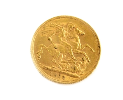 A George V full gold sovereign, 1912. - 2