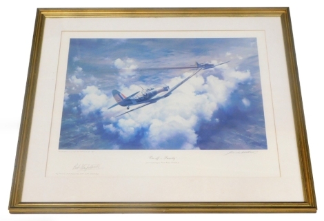 Frank Wooton (1911-1988). One Off Smartly, artist signed limited edition print number 358/ 650, signed by Wing Commander RR Stanford and the artist, 36cm x 47cm.
